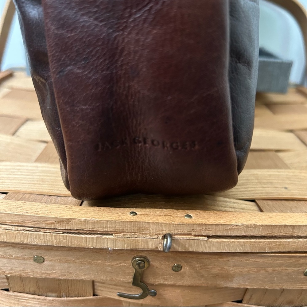 JACK GEORGES, Voyager Collection, Horseshoe Brown Buffalo Leather - Picture 5 of 16